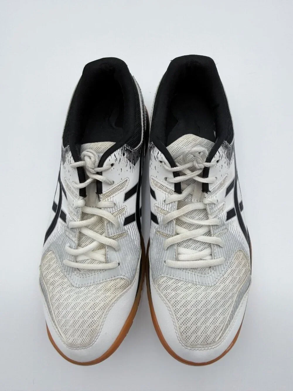 Asics Womens Gel-Rocket 9 Indoor Court Shoes White/Black Sz 9.5 Synthetic Upper